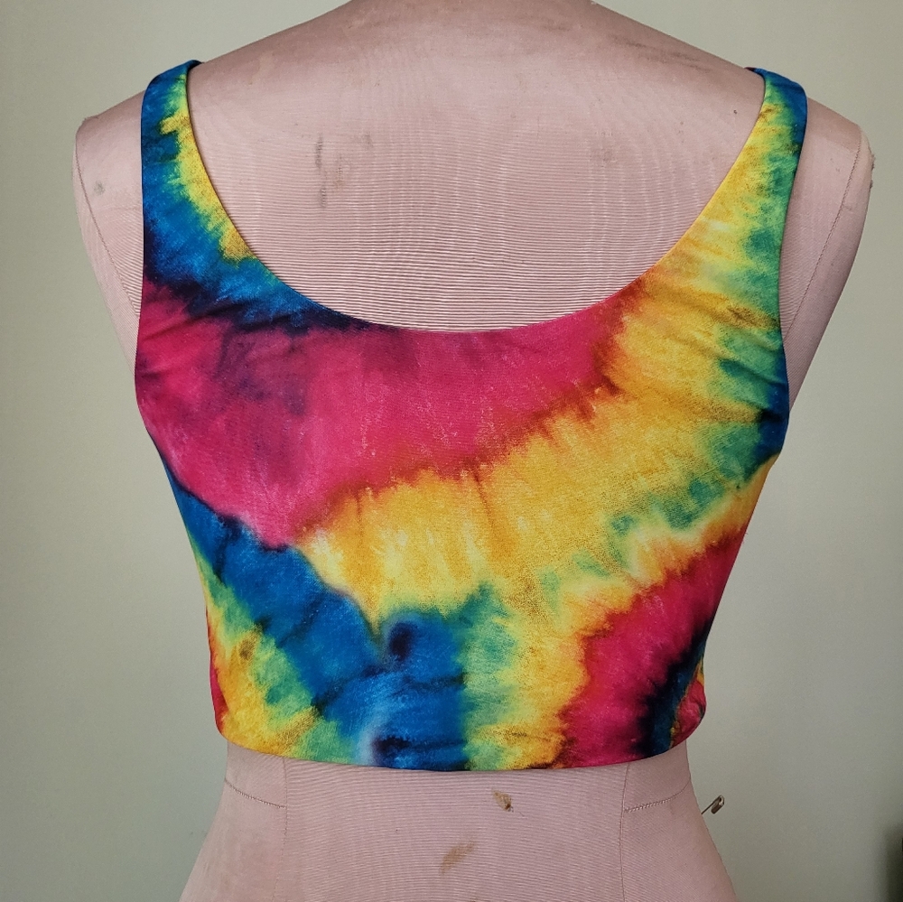 🌈 Tie Dye Bikini L/XL Swimsuit Bathing Suit - Picture 2 of 2